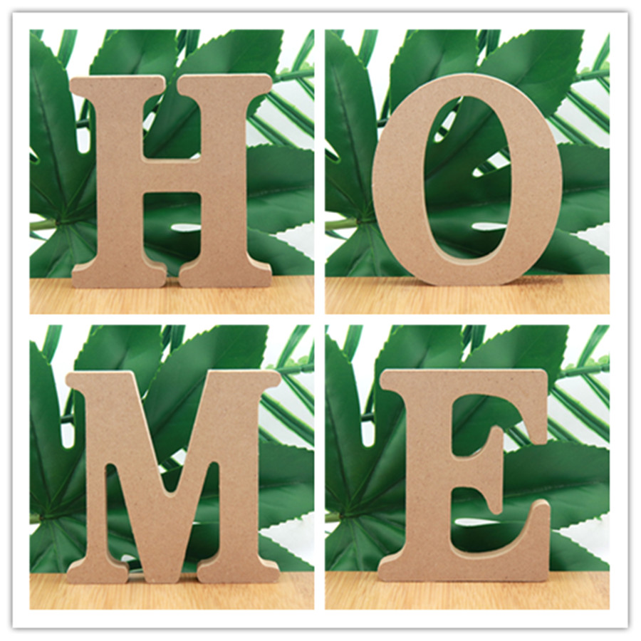 Art Craft Letter A - 1Pc 10Cm Houtkleur Houten Letters Alfabet