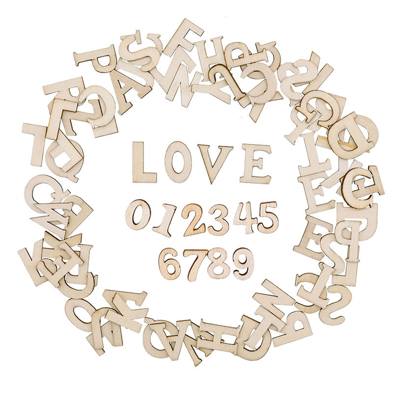 Art Craft Letter A - 100 stuks hout Engels alfabet decoratieve