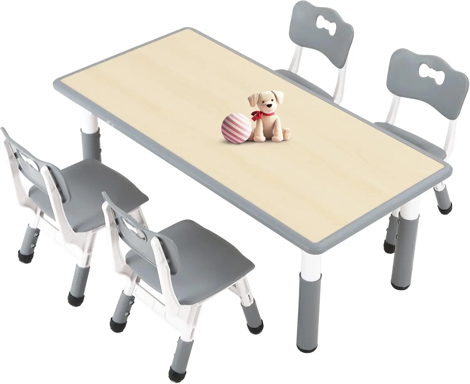 Art Craft Toddlers - Kindertafel en 4 stoelen set voor