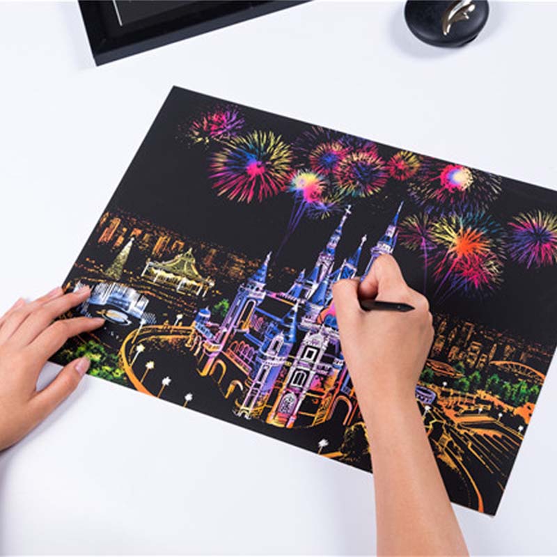 Art Craft Notebook - Nieuwe Creative Magic Scratch Art Ambachten