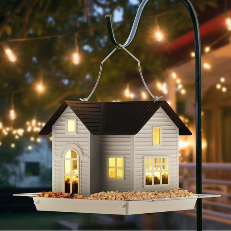 Light Art And Craft - Nieuwe buitenverlichting op zonne-energie, creatieve vogelvoeder