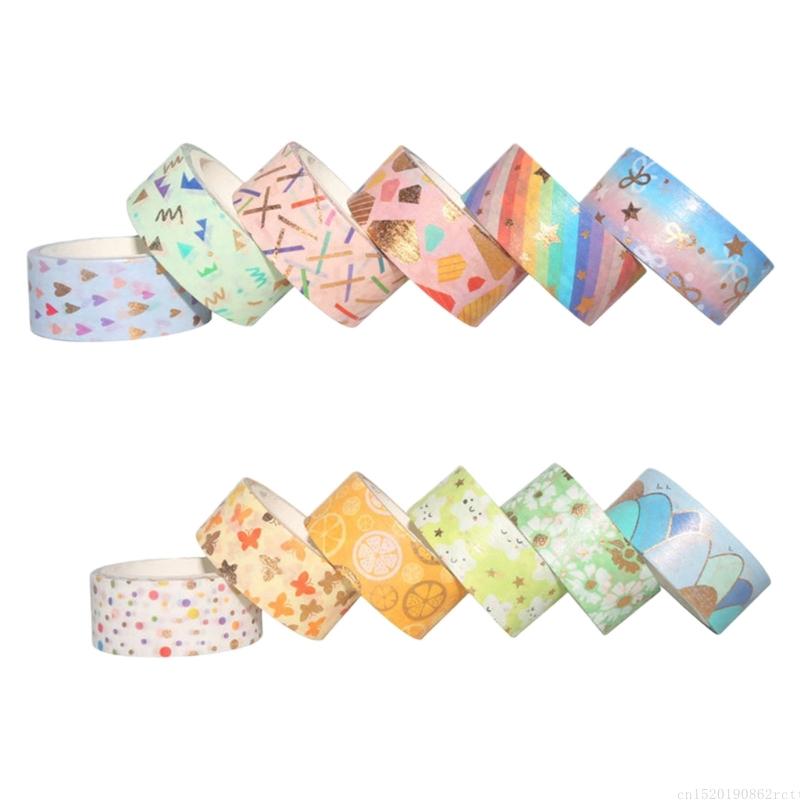 Art Craft Notebook - D5BB 12Roll Decoratief Papier Tape 15mmX3Meter