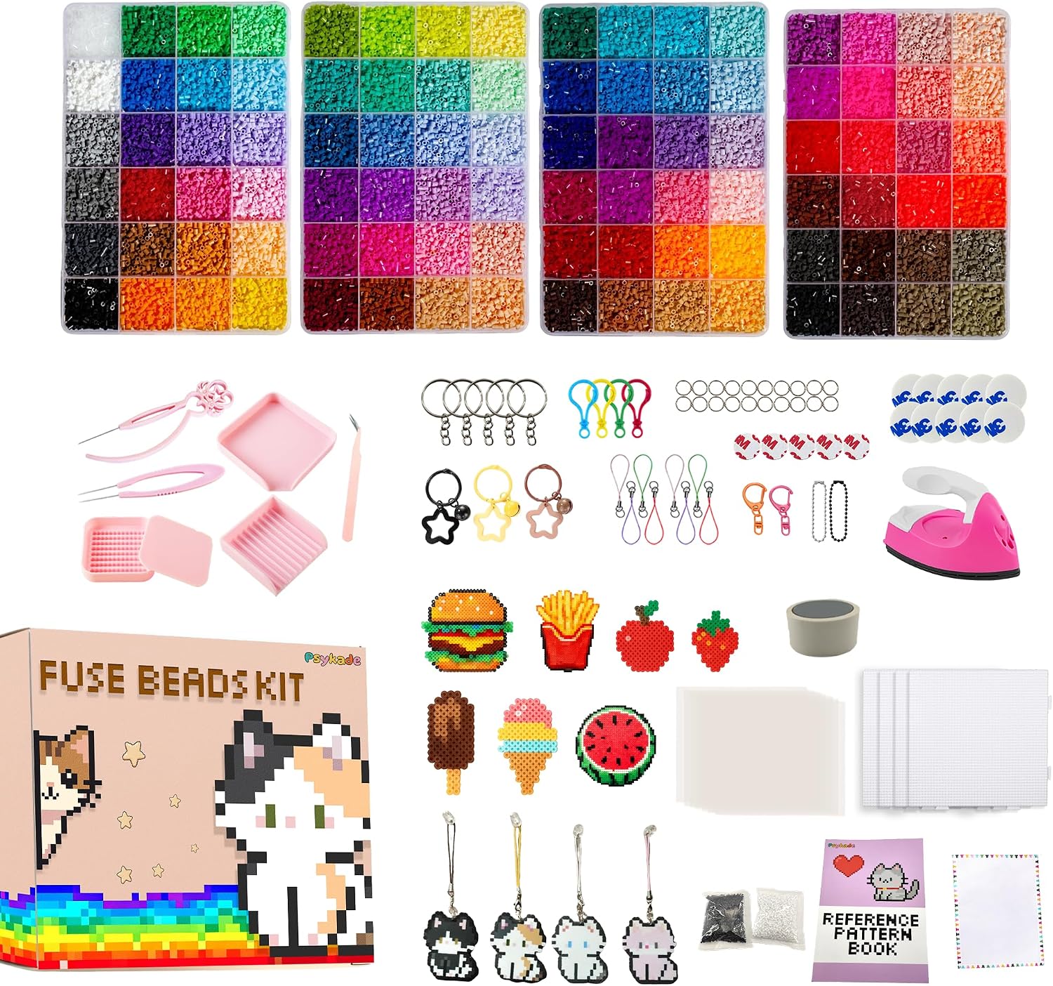 Art Craft And - Fuse Beads Kit-Easy DIY-96 kleuren 53000