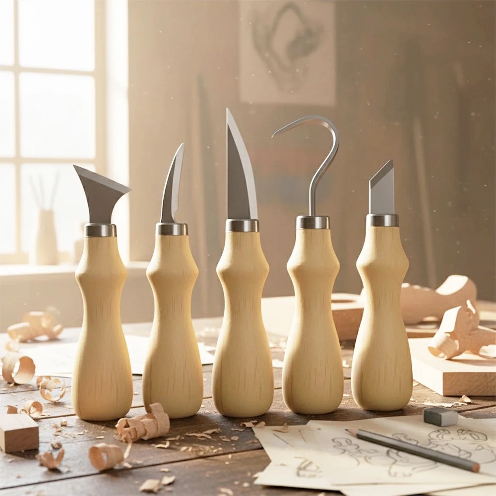 5-delige set houtsnijgereedsch - Craft Art Set recensie en prijs