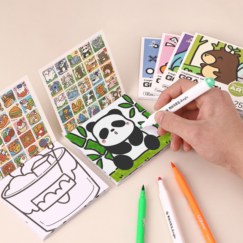 Cartoon handig kleurboek 25-ve - Art Craft Notebook recensie en prijs