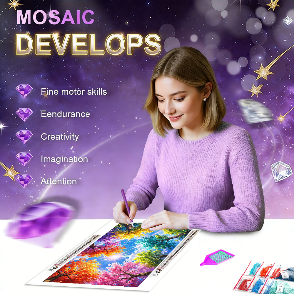 HUACAN Diamant schilderij boom - Art And Craft Autumn recensie en prijs