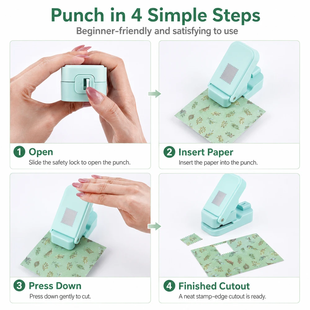 Postzegelrand papierpons voor  - Art Craft And recensie en prijs