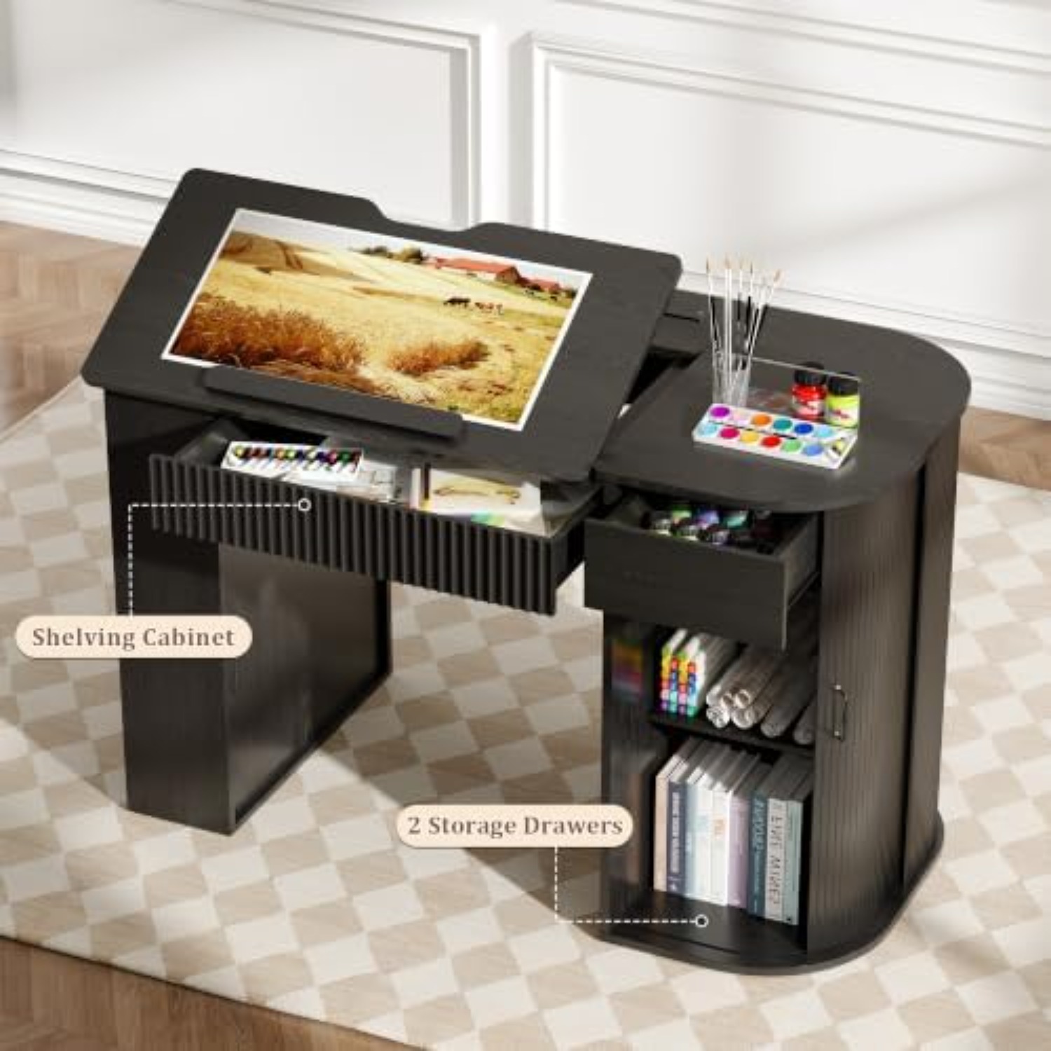 Tekentafel met opbergkast en l - Art Craft And recensie en prijs
