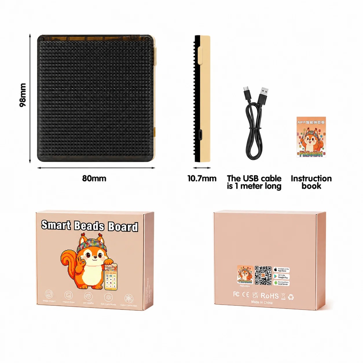 Slim LED-lichtbord Pixel Art D - Light Art And Craft recensie en prijs