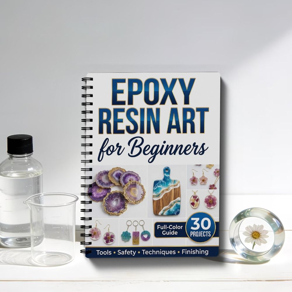 Stapsgewijs epoxyhars-kunsthan - Art Craft Notebook recensie en prijs
