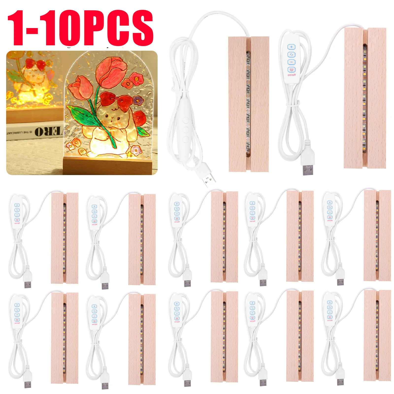 1-10 stuks LED houten lichtdis - Light Art And Craft recensie en prijs
