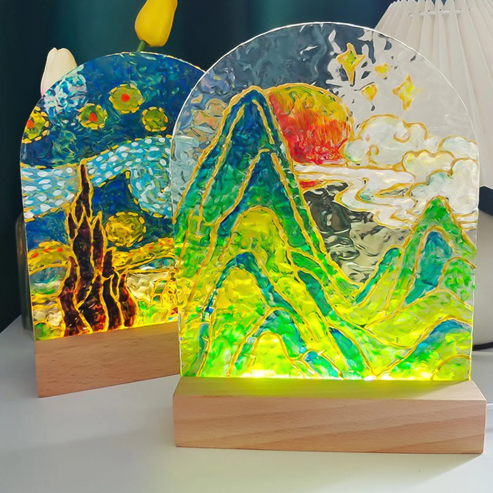 1-10 stuks LED houten lichtdis - Light Art And Craft recensie en prijs