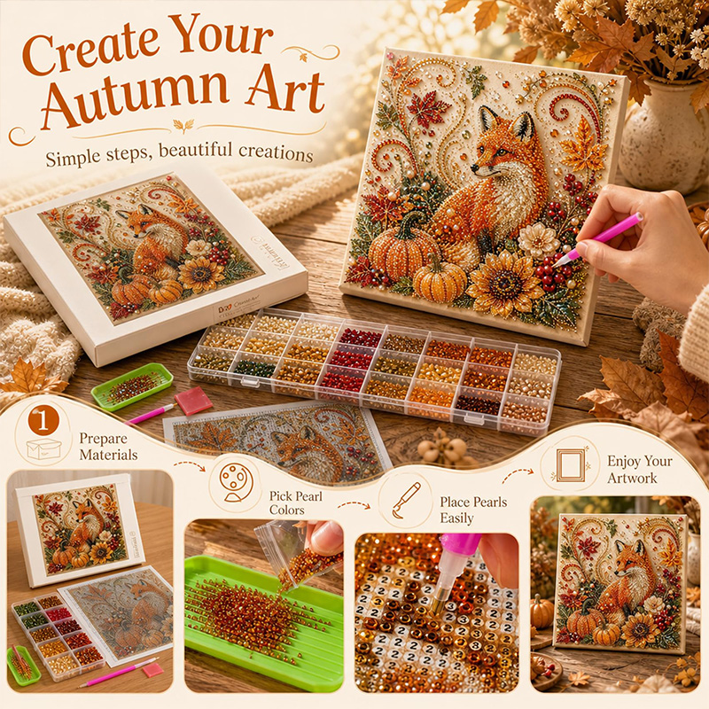 Herfst Schilderij Parel Kunst  - Art And Craft Autumn recensie en prijs