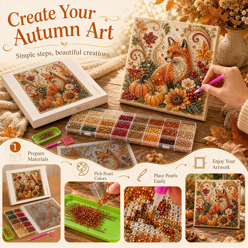Herfst Parel Schilderset Schat - Art And Craft Autumn recensie en prijs