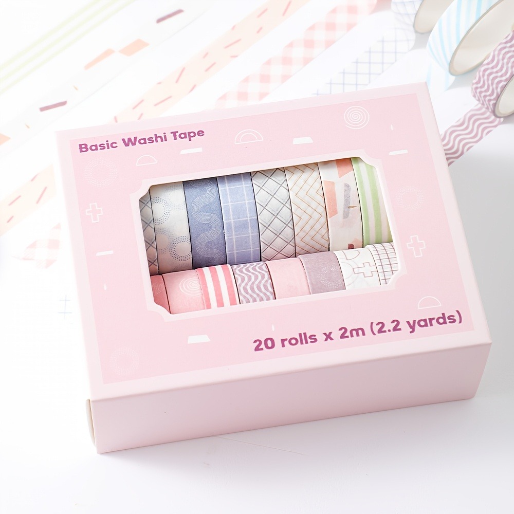 20 rollen macarontape, 0,4 inc - Art Craft Notebook recensie en prijs