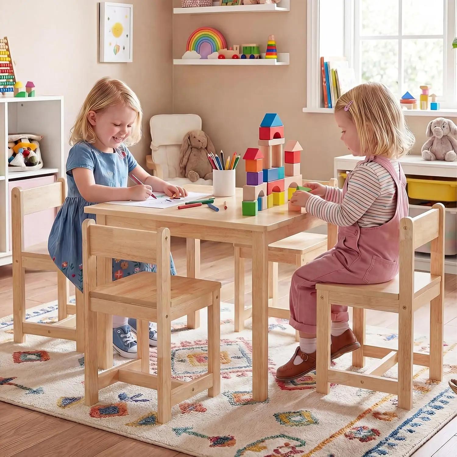 Kindertafel en -stoelen, 5-del - Art Craft Toddlers recensie en prijs
