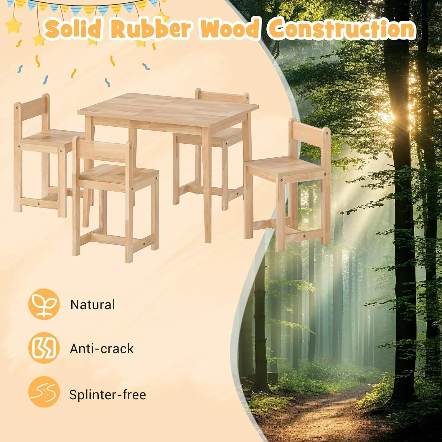 Kindertafel en -stoelen, 5-del - Art Craft Toddlers recensie en prijs