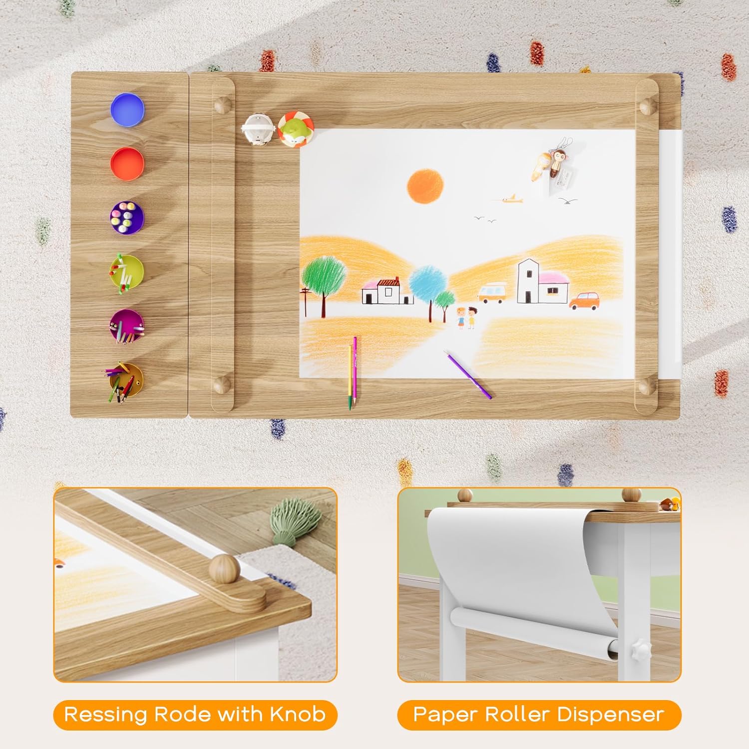 Kinderkunsttafel en -stoelen,  - Art Craft Toddlers recensie en prijs