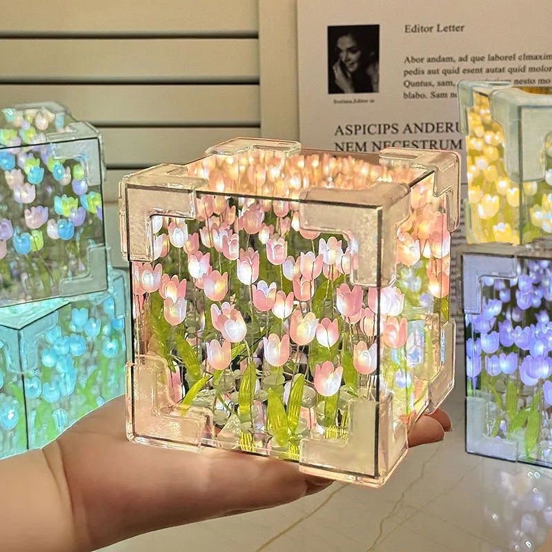 Diy Tulp Spiegel Kubus Lamp Si - Light Art And Craft recensie en prijs