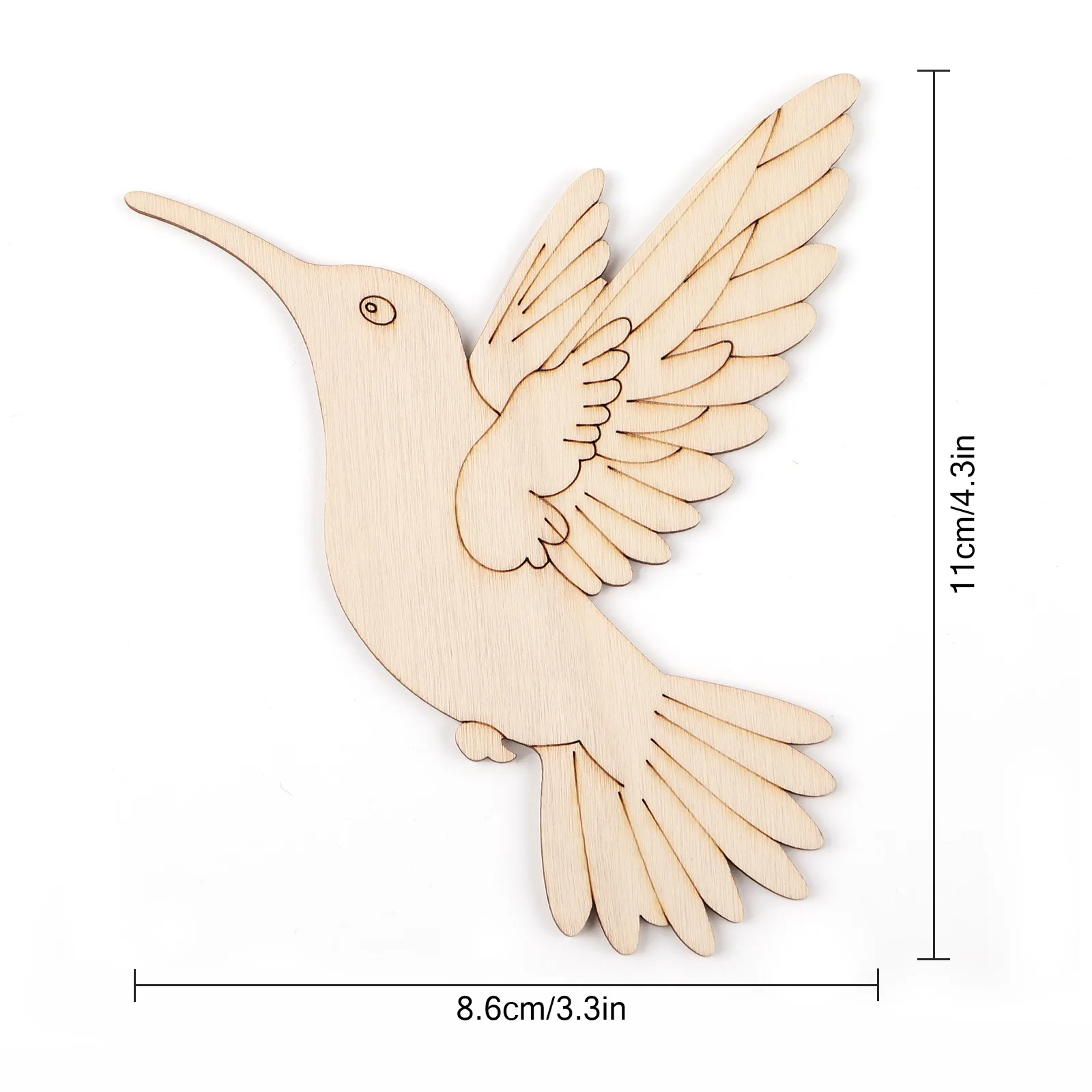 10 stuks onafgewerkte houten d - Art Craft And recensie en prijs