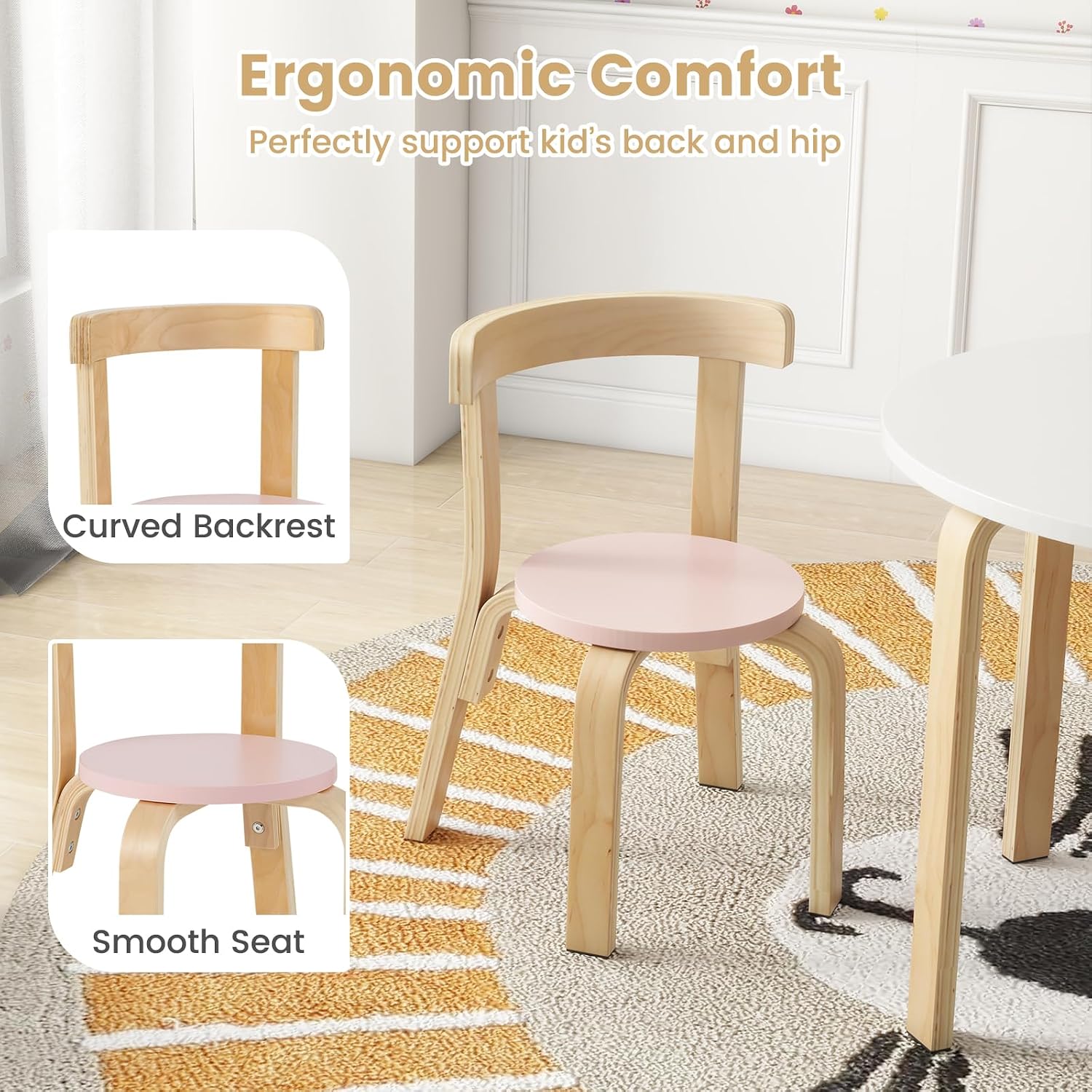 Kindertafel & 4 Stoelen Set, A - Art Craft Toddlers recensie en prijs