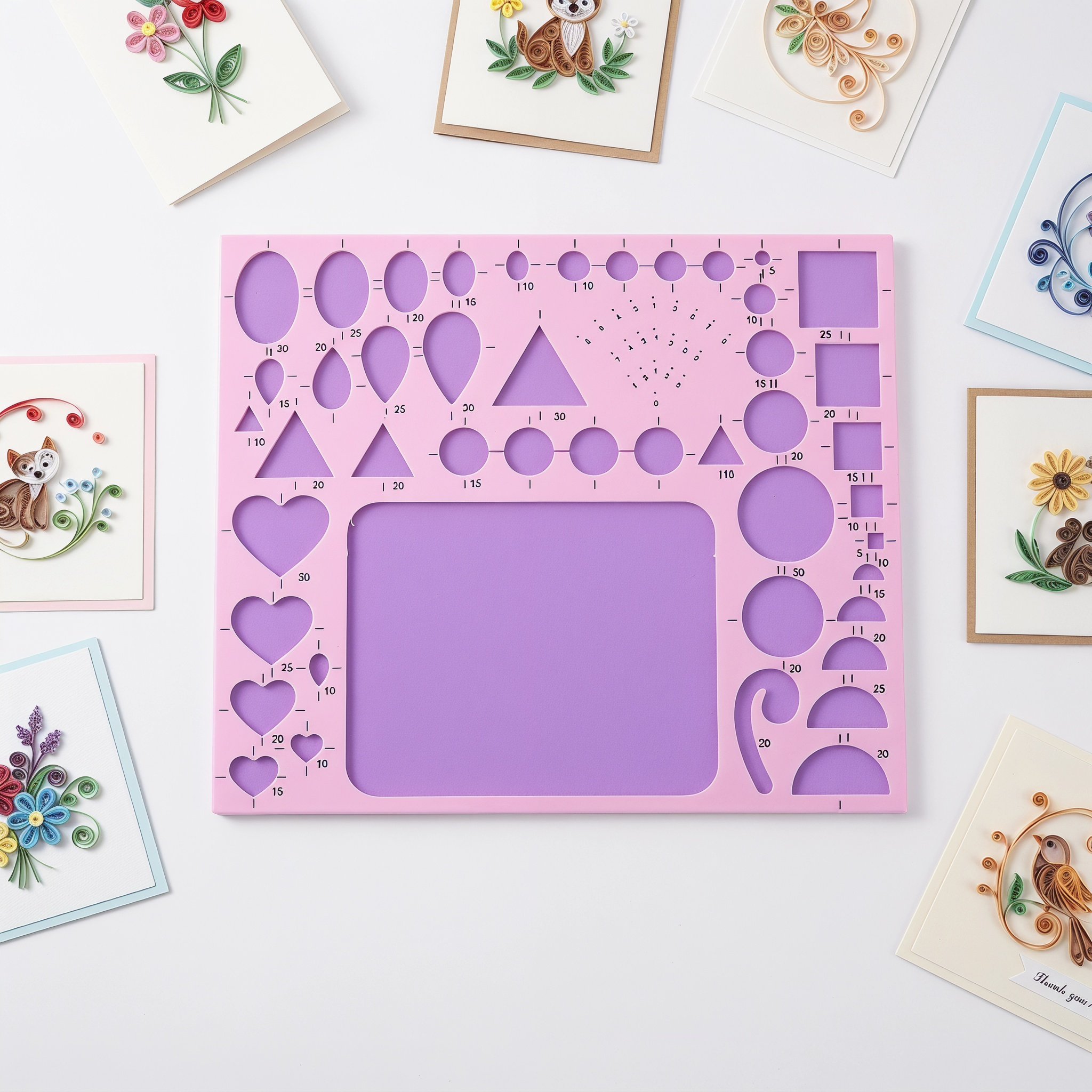 Papierquilling-sjabloonbord me - Art Quilling Craft recensie en prijs