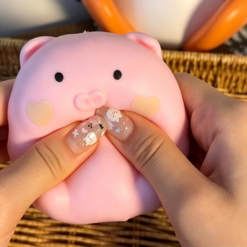 Knapperig roze varken squishy  - Art Craft Handmade recensie en prijs