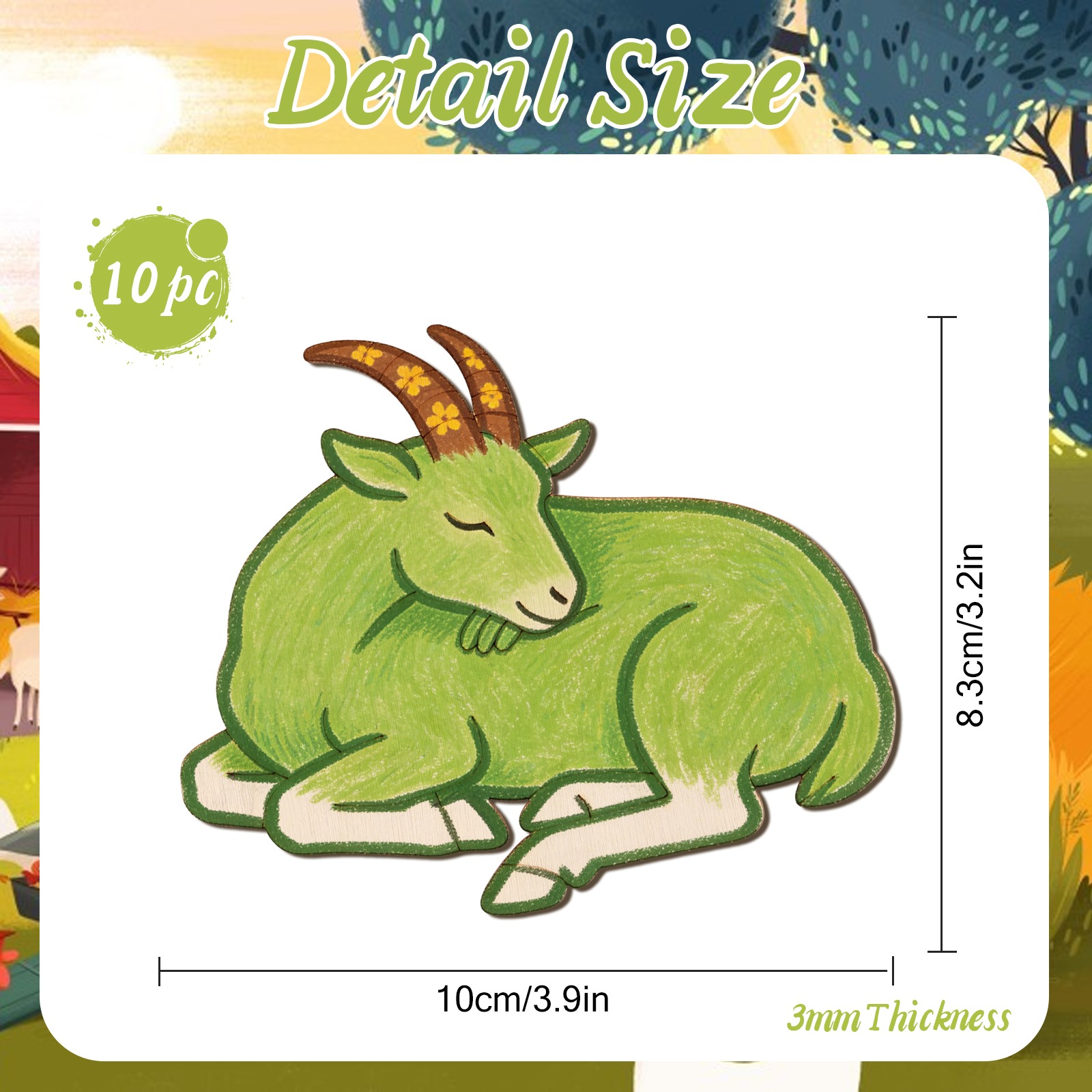 10 stks/set Onvoltooide Houten - Craft Art Set recensie en prijs