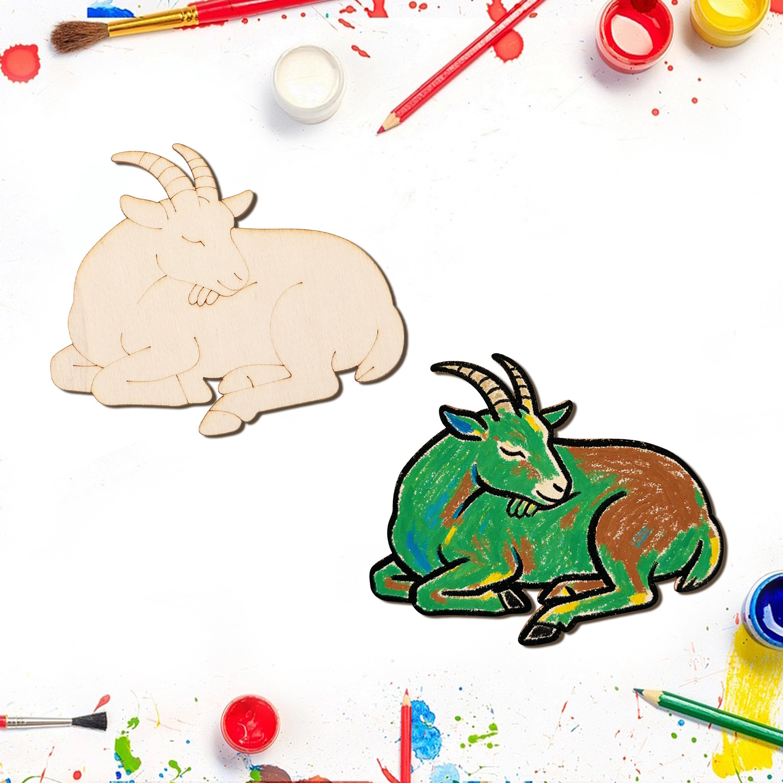 10 stks/set Onvoltooide Houten - Craft Art Set recensie en prijs